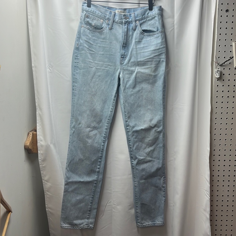 Madewell Light Wash Full Length Classic Straight Jeans- 27
